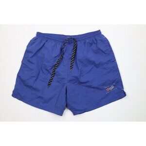 Vintage 90s Perry Ellis America Mens Large Faded Spell Out Lined Shorts Trunks